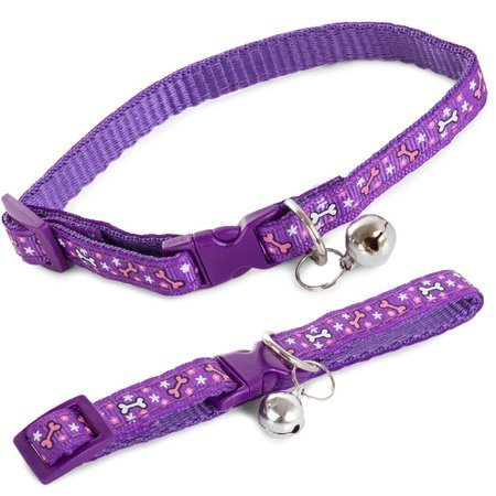 Fabric collar for dog cat with bell 1