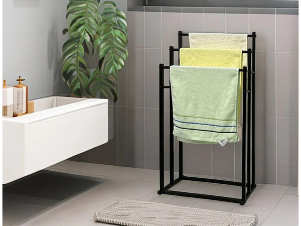 Koupelnový věšák na ručníky loft kovový věšák na ručníky do koupelny sušička