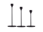 Bougeoirs glamour métal set décoratif table set 3 pcs