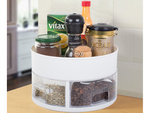 Rotating organiser for kitchen drawer container