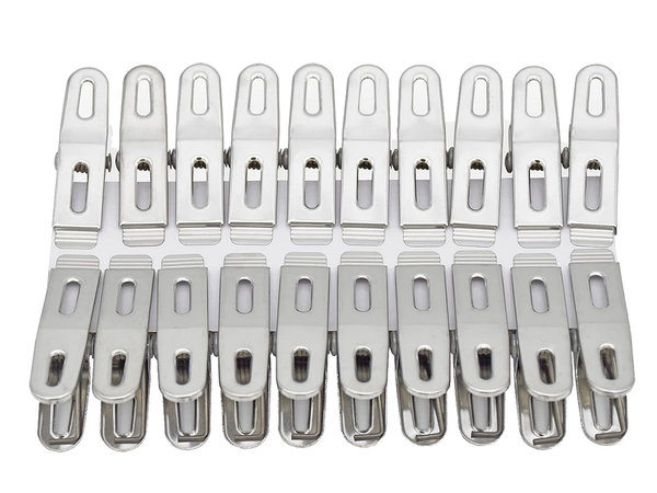 Klipy na oblečení klipy na prádlo 20 ks kovové žáby silné