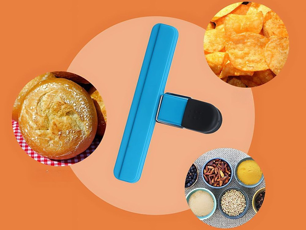 Klipu stiprinājumu komplekts pārtikas iepakojuma maisiņiem 6 gab. Krāsains