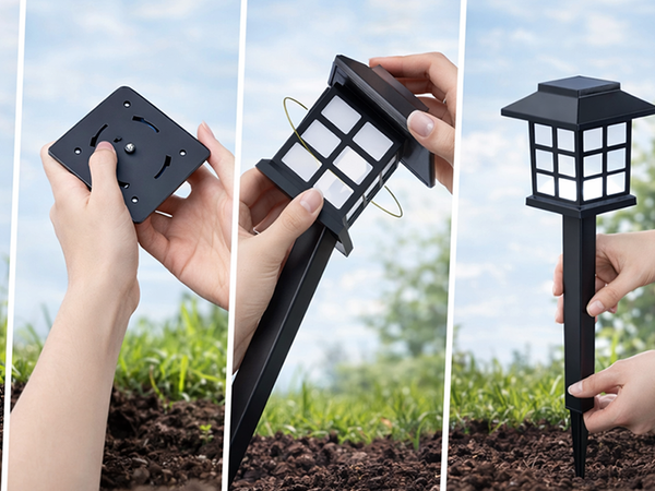 LUMINI SOLARE 6 PCS GRĂDINĂ LED SENZOR DE AMURG SPIKE TERASĂ BALCON