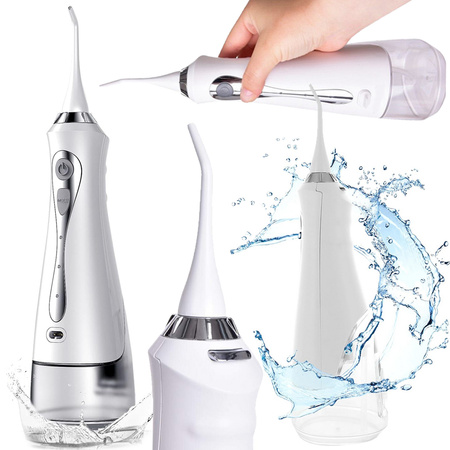 Kabellose munddusche mit grossem behälter