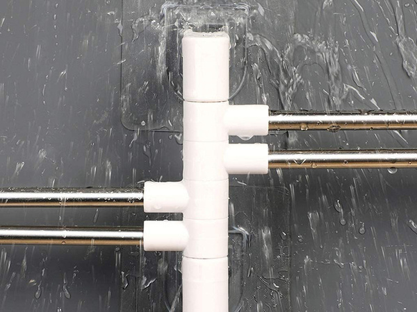 Bathroom towel rail swivel handle hook