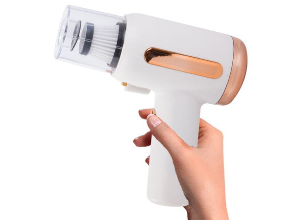 Handgeführter staubmilbenabsauger beutelloser filter für allergiker uv-lampe