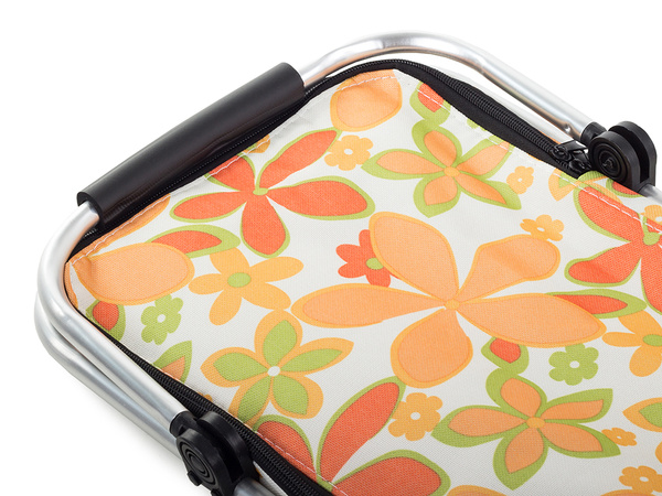 Thermofaltbarer picknickkorb isolierender einkaufskorb