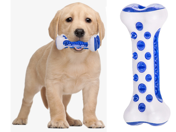 Suņu košļājamā zobu tīrīšanas zobu rotaļlieta suņu našķiem