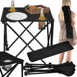 Masă mică de pescuit pliabilă pentru un balcon pentru camping sub cort