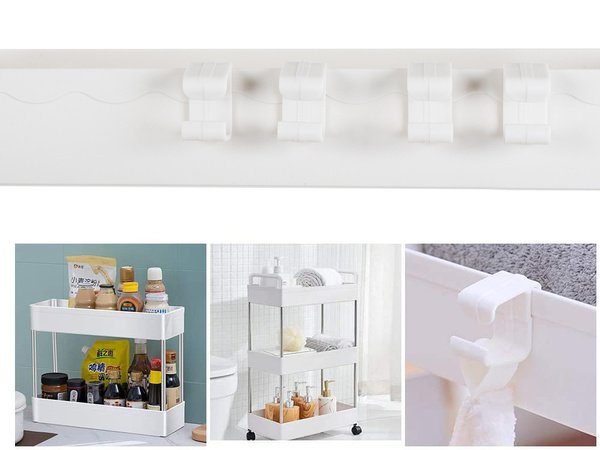 Étagère de salle de bain armoire de cuisine sur roulettes bibliothèque