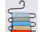 Colgador de pantalones para armario 5 pares sólido