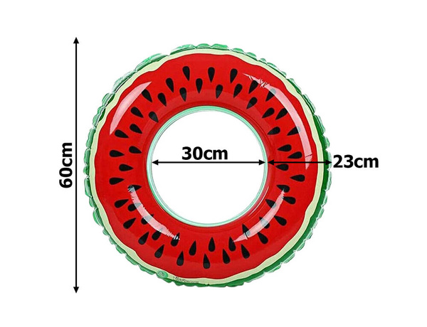 Large watermelon inflatable wheel 70cm for an adult child to swim in the pool