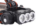 Linterna frontal linterna frontal recargable 3x led