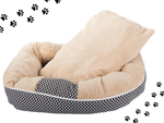 Plush dog playpen bed soft cushion couch bedding fluffy