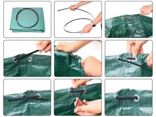 Garden bag bag garden leaf catcher grass container 120l strong large