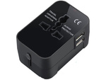 Adaptera socket savienotājs uk usa eu aus universal 2x usb worldwide