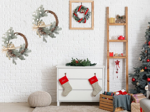 Crăciun decorativ ghirlandă decorare perete decorare ușă decorare crăciun decorațiuni