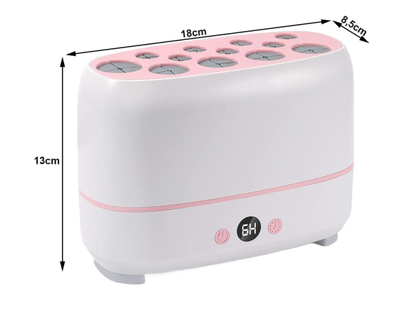 Elektrická sušička štetcov pre 12 štetcov časovač