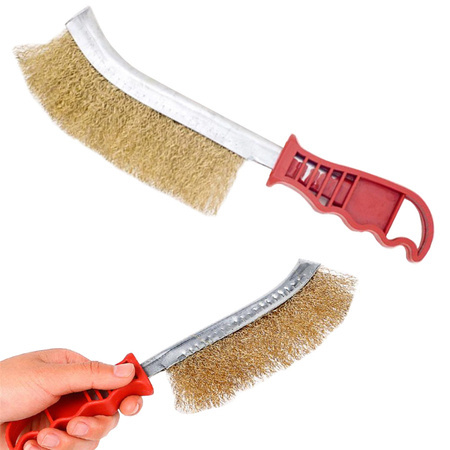 Mosadzná drôtená kefa na čistenie ráfikov