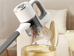 Aspirateur vertical sans fil sans sac à main 2 en 1 100 w 4 embouts hepa