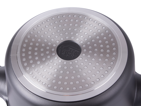 Casserole poêle avec couvercle 6.84l induction