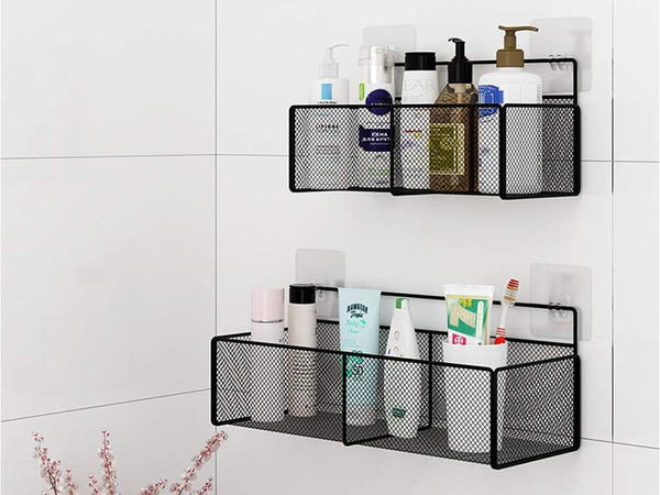Cesta colgante organizador metálico estante colgante cocina negro
