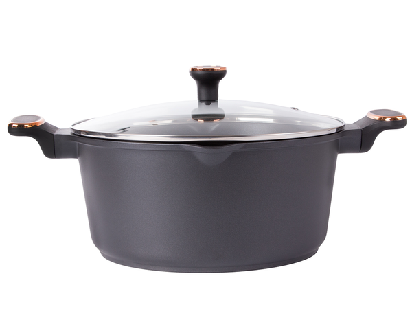 Casserole poêle avec couvercle 6.84l induction