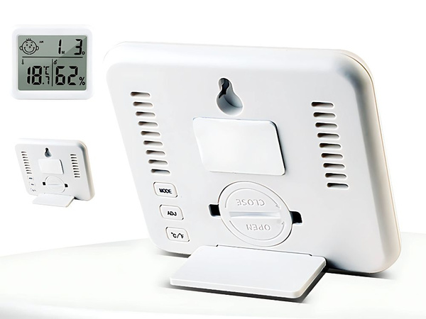 Thermometer hygrometer clock electronic calendar internal wireless