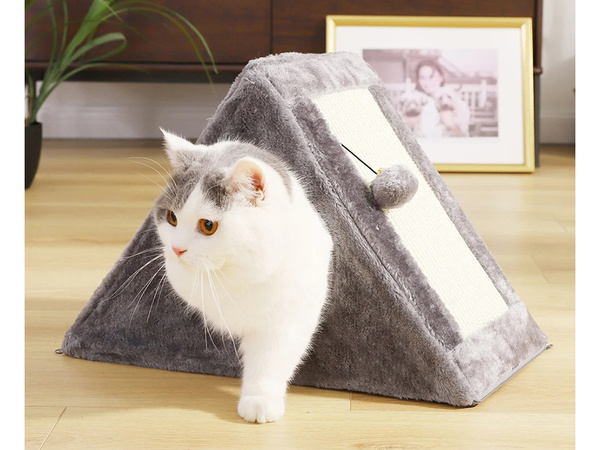 Răzuire post triunghi pisică canisa pisica pat jucărie minge