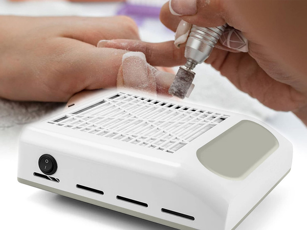 Bagless manicure cassette nail dust collector 80w with filter