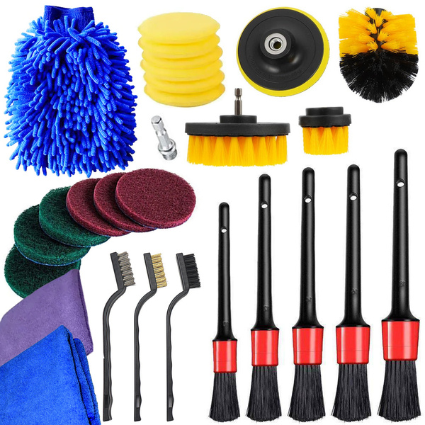 Jeu d'éponges de polissage pour brosses de forage tampons en microfibres
