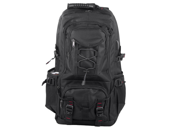Mochila 35l negro viaje senderismo trekking fuerte en las montañas durable