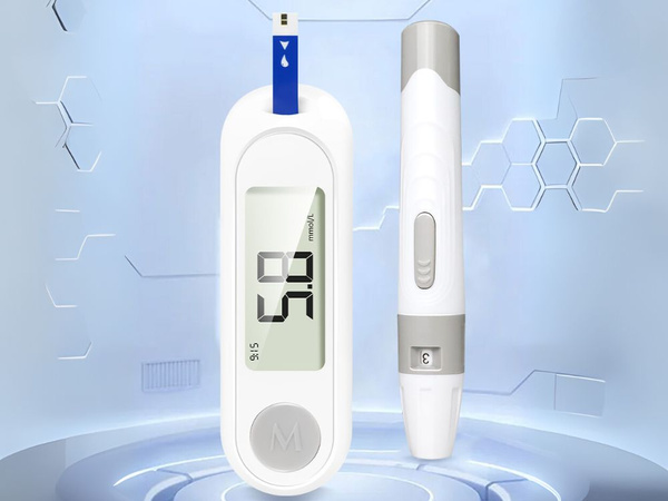 Digitales glucometer lcd kit 50 streifen 50 lanzetten blutzuckertest