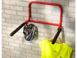 Crochet double porte-outils atelier vélo au garage