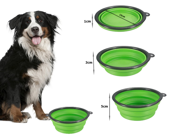 Écuelle en silicone pour chiens pliable carabinieri 400ml