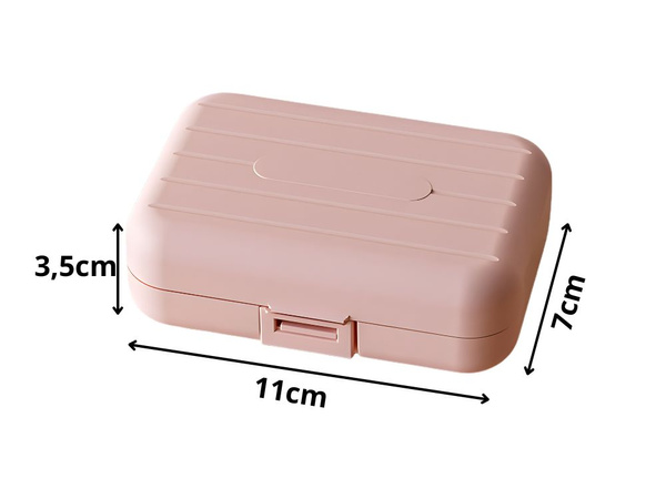 Medicine container tablet organizator capsule 7 compartimente cutie de călătorie