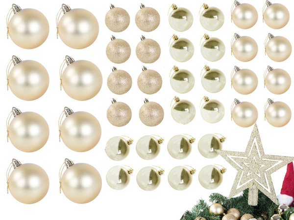 Ziemassvētku eglīšu galotnes 6/4/3 cm kit 100 gab.