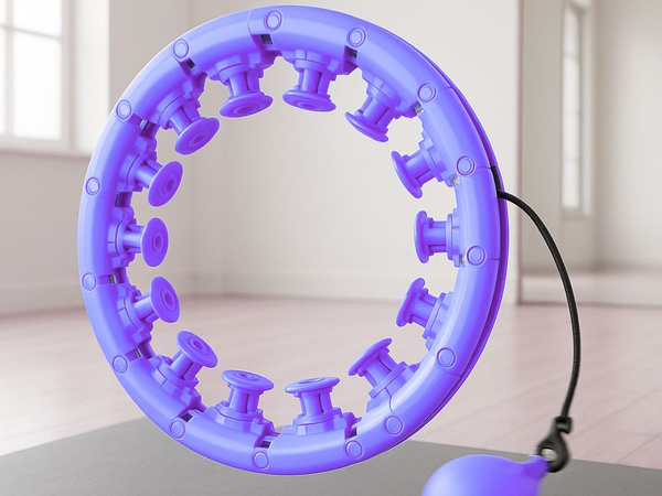 Súlyozott hula hoop fogyáskészülék állítható masszázs kerék