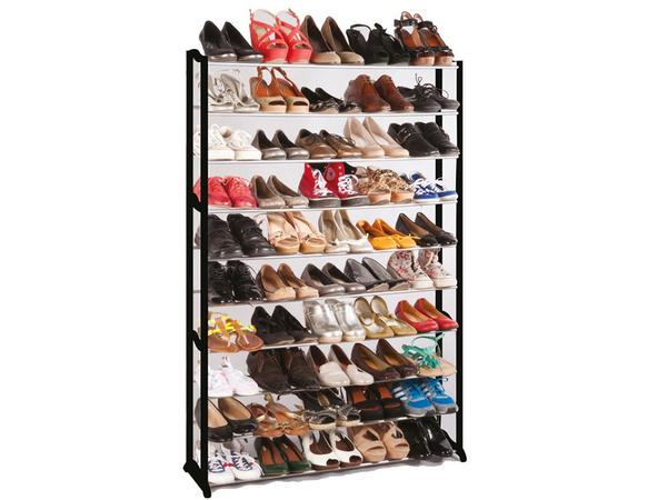 Metal shoe rack 50 pairs cabinet shoe rack
