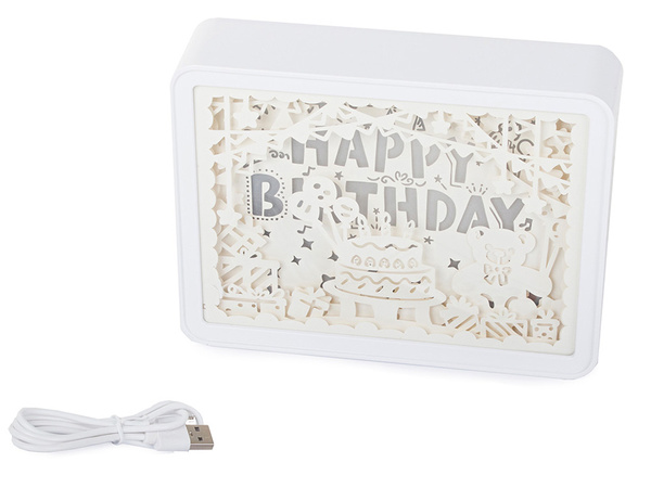 Papierové výrezy nočné svetlo 3d usb