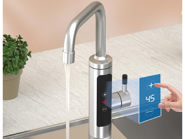 Chauffe-eau électrique instantané robinet cuisine lcd 3000w
