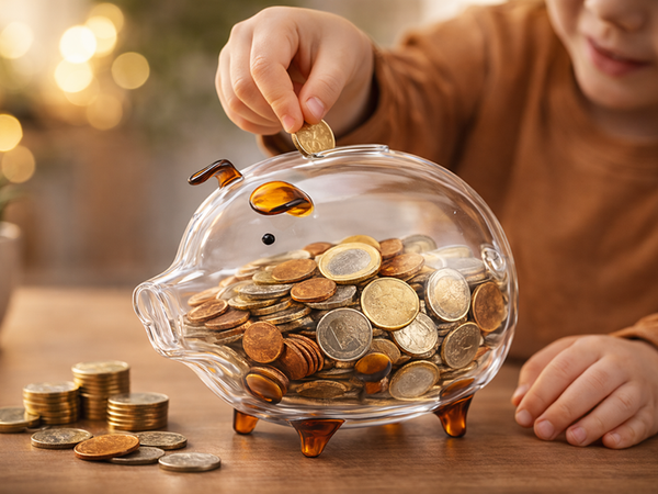 LARGE BROWN PIGGY BANK (36)