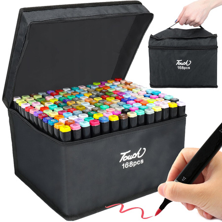 ALCOHOL MARKERS TOUCH KIT 168pcs Tote Tasche