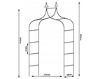 Garden pergola flower support for climbing plants arch for roses decorative metal