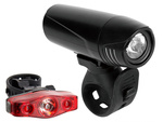Kit lumière vélo avant + arrière led pour guidon vélo fort