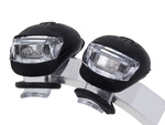 Bike light 2 led front light 2pcs silicone water resistant