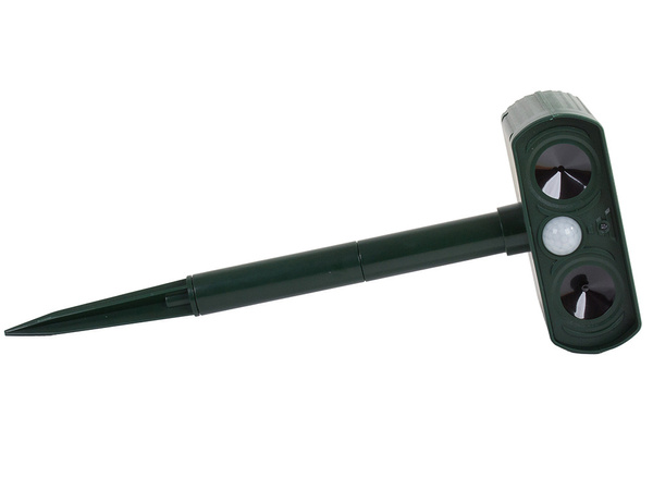 Ultrasonic solar animal deterrent moles