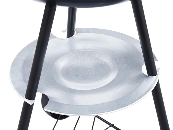 Söe aia brikettgrill ratastel ümmarguse kaanega lukustatav kaasaskantav