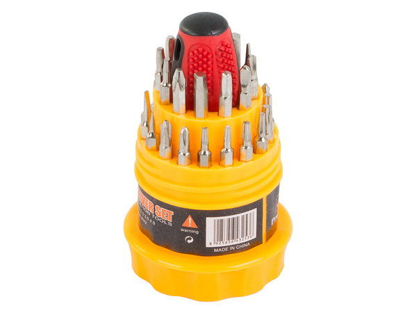 Destornilladores torx de precisión 31 pcs magnet. Destornilladores