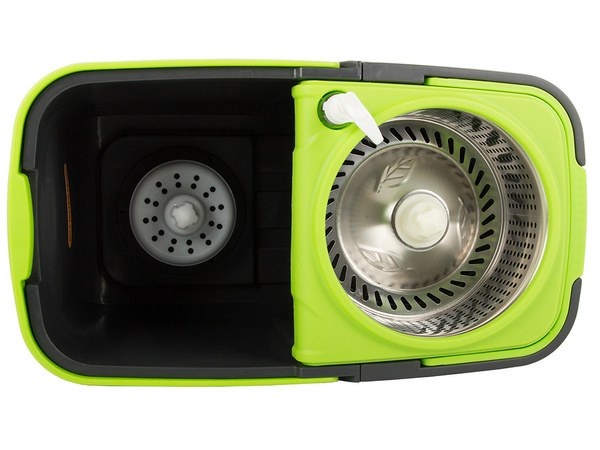 Rotationsmop rotation 360 spender eimer set 2x mikrofaserpads